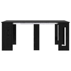 Esstisch 180 x 85 x 75 cm Holzwerkstoff Schwarze Eiche