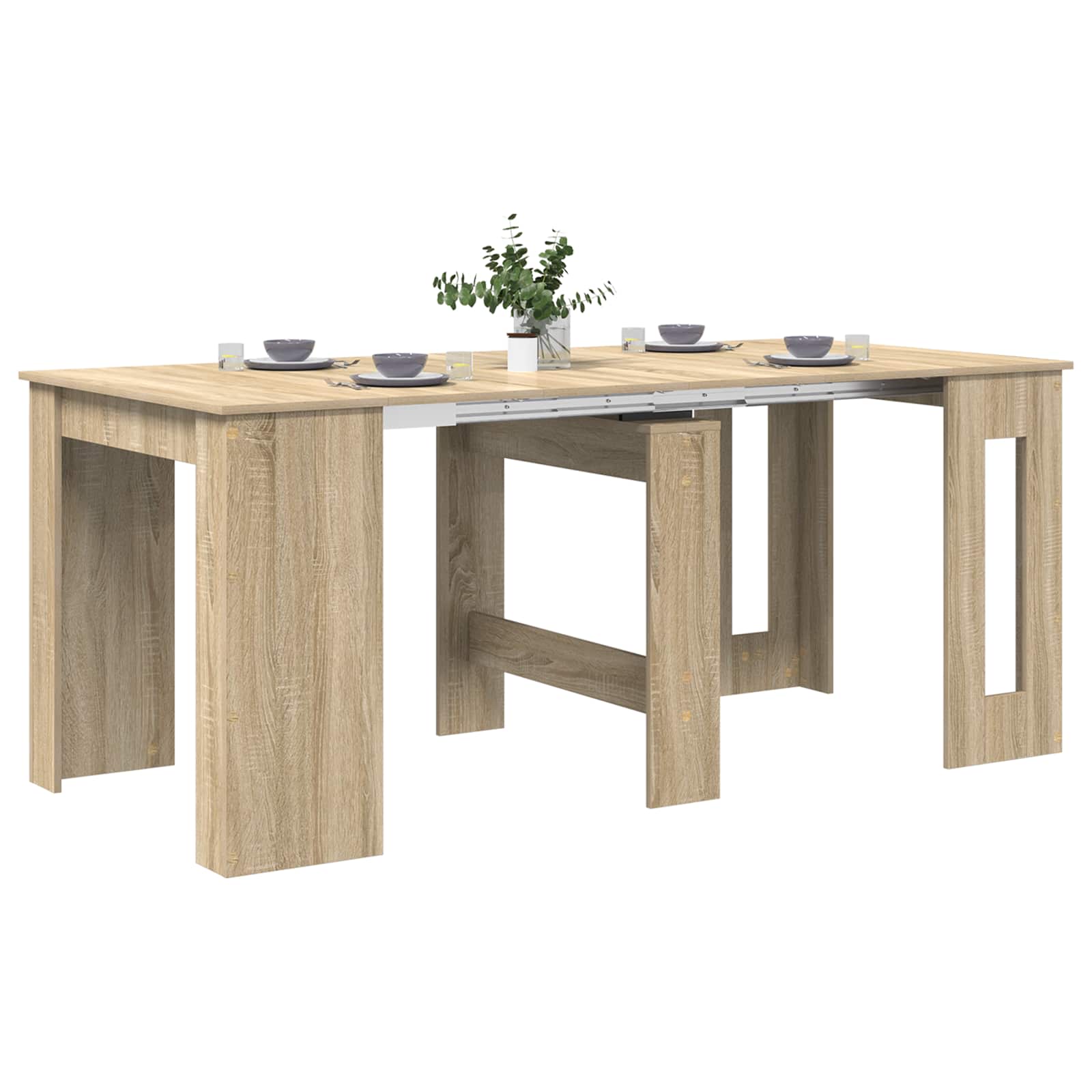 Esstisch 180 x 85 x 75 cm Holzwerkstoff Sonoma-Eiche