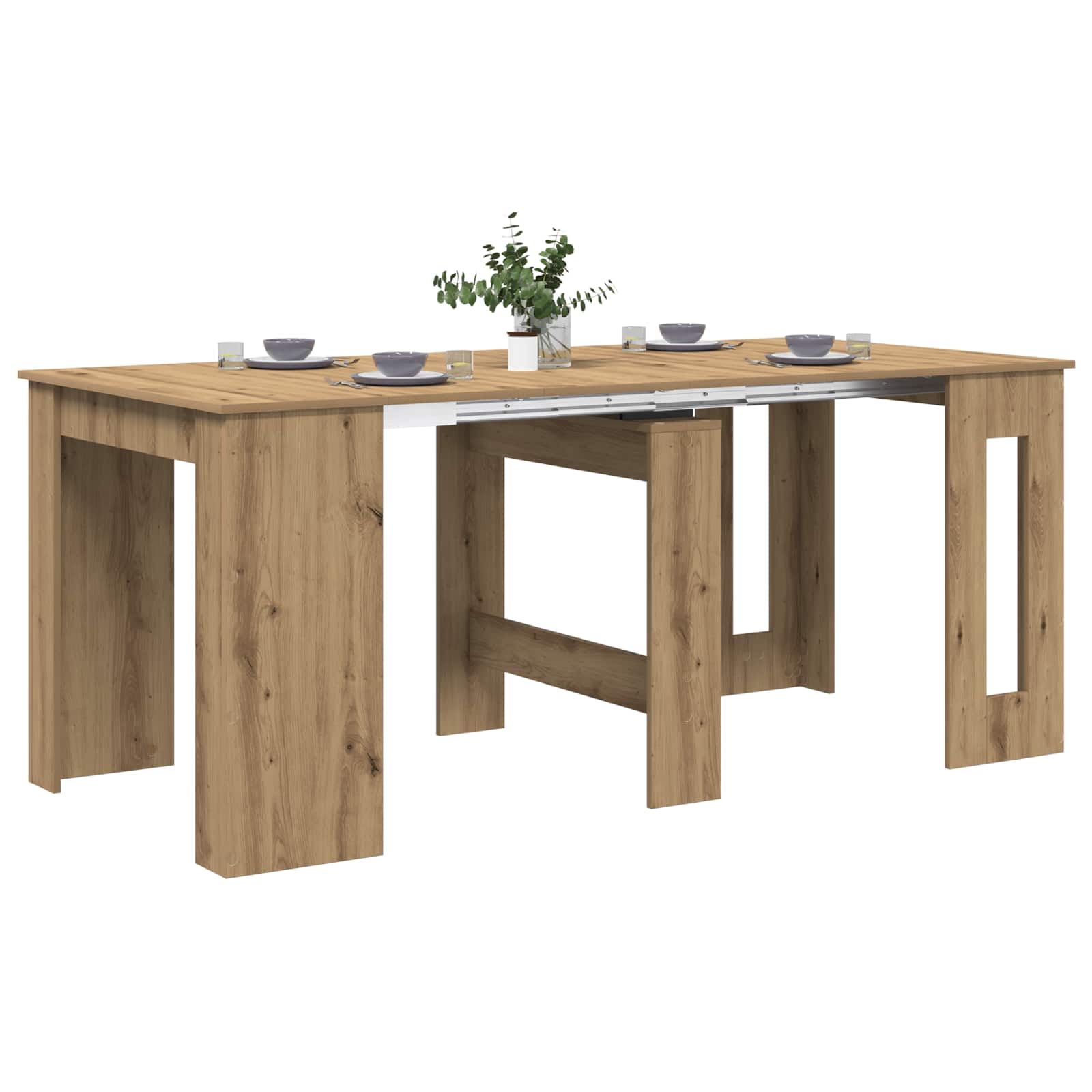 Esstisch 180 x 85 x 75 cm Holzwerkstoff Artisan-Eiche