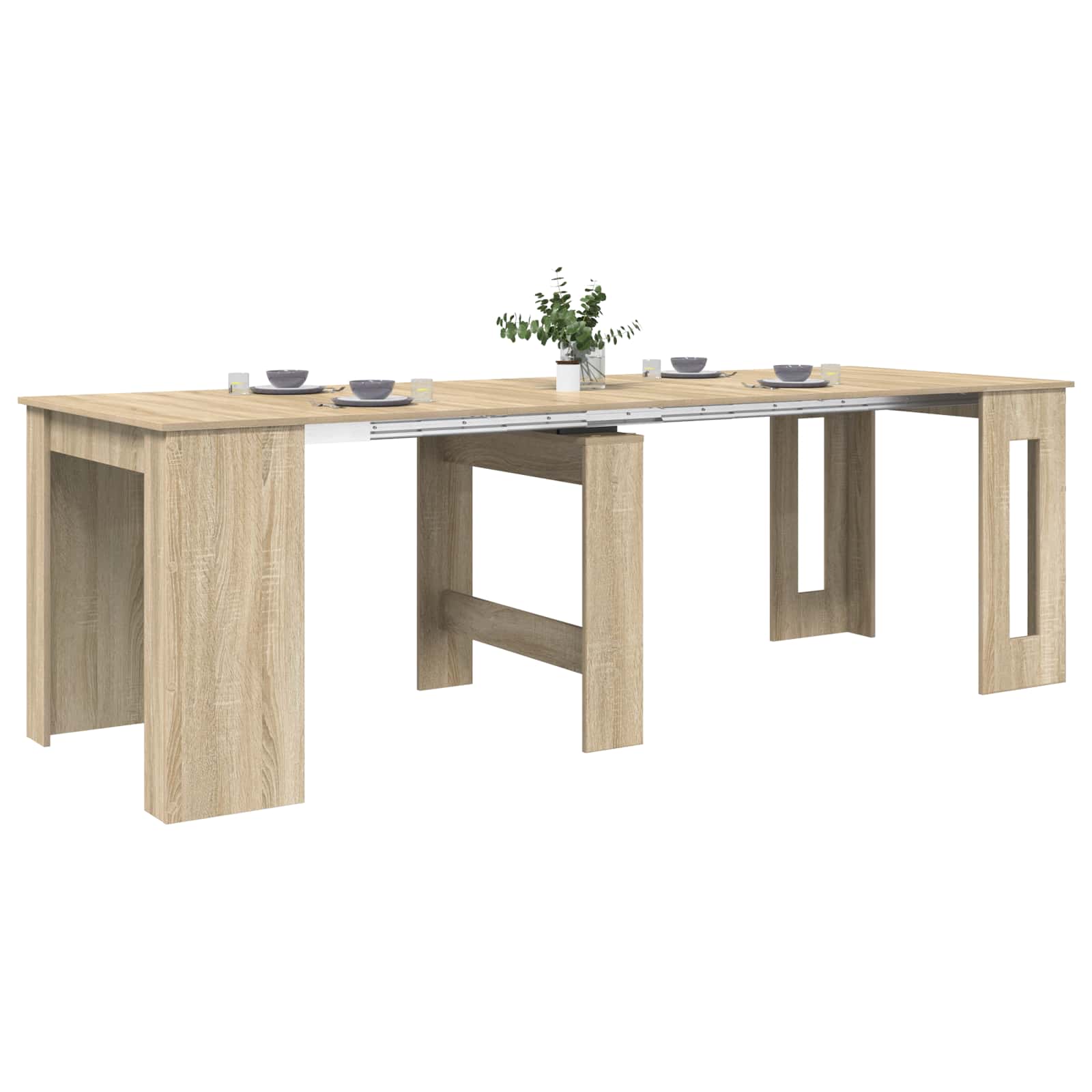 Esstisch 240 x 85 x 75 cm Holzwerkstoff Sonoma-Eiche