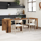 Esstisch 240 x 85 x 75 cm Holzwerkstoff Altholz Rechtwinklig
