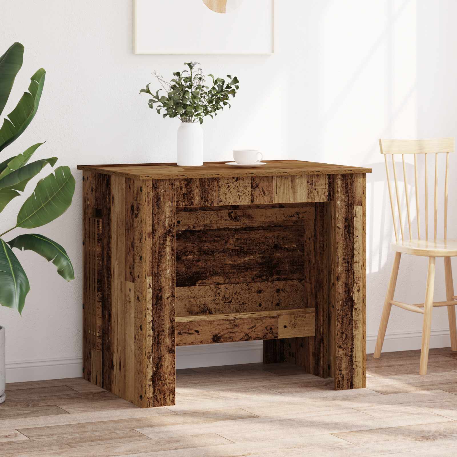 Esstisch 240 x 85 x 75 cm Holzwerkstoff Altholz Rechtwinklig