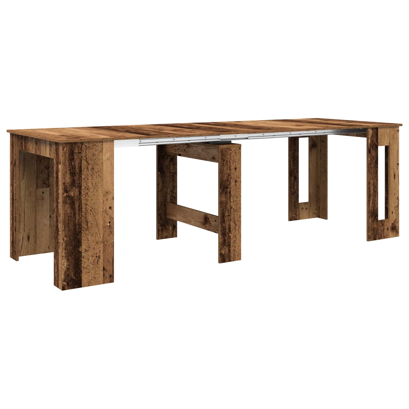 Esstisch 240 x 85 x 75 cm Holzwerkstoff Altholz Rechtwinklig