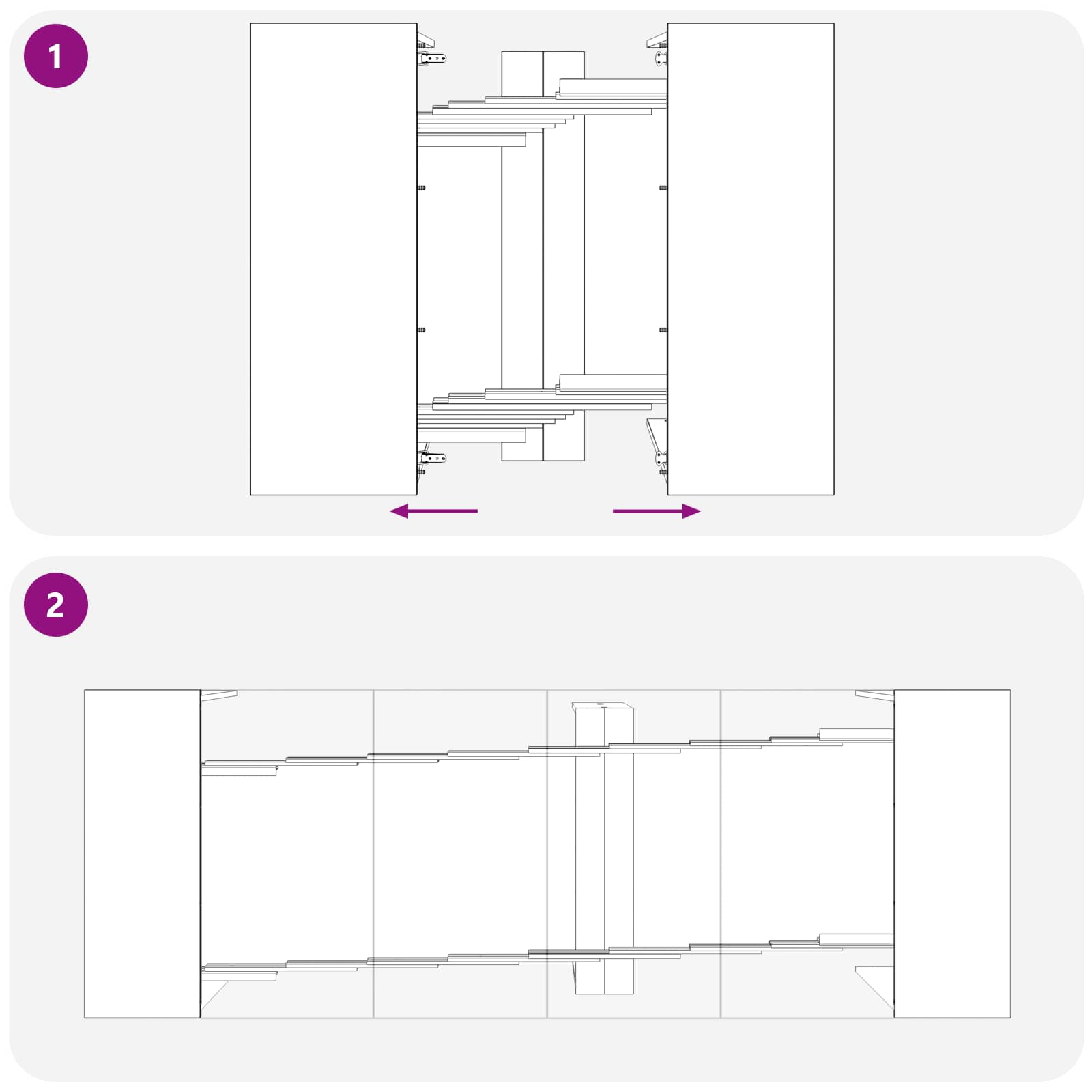 Esstisch 240 x 85 x 75 cm Holzwerkstoff Altholz Rechtwinklig