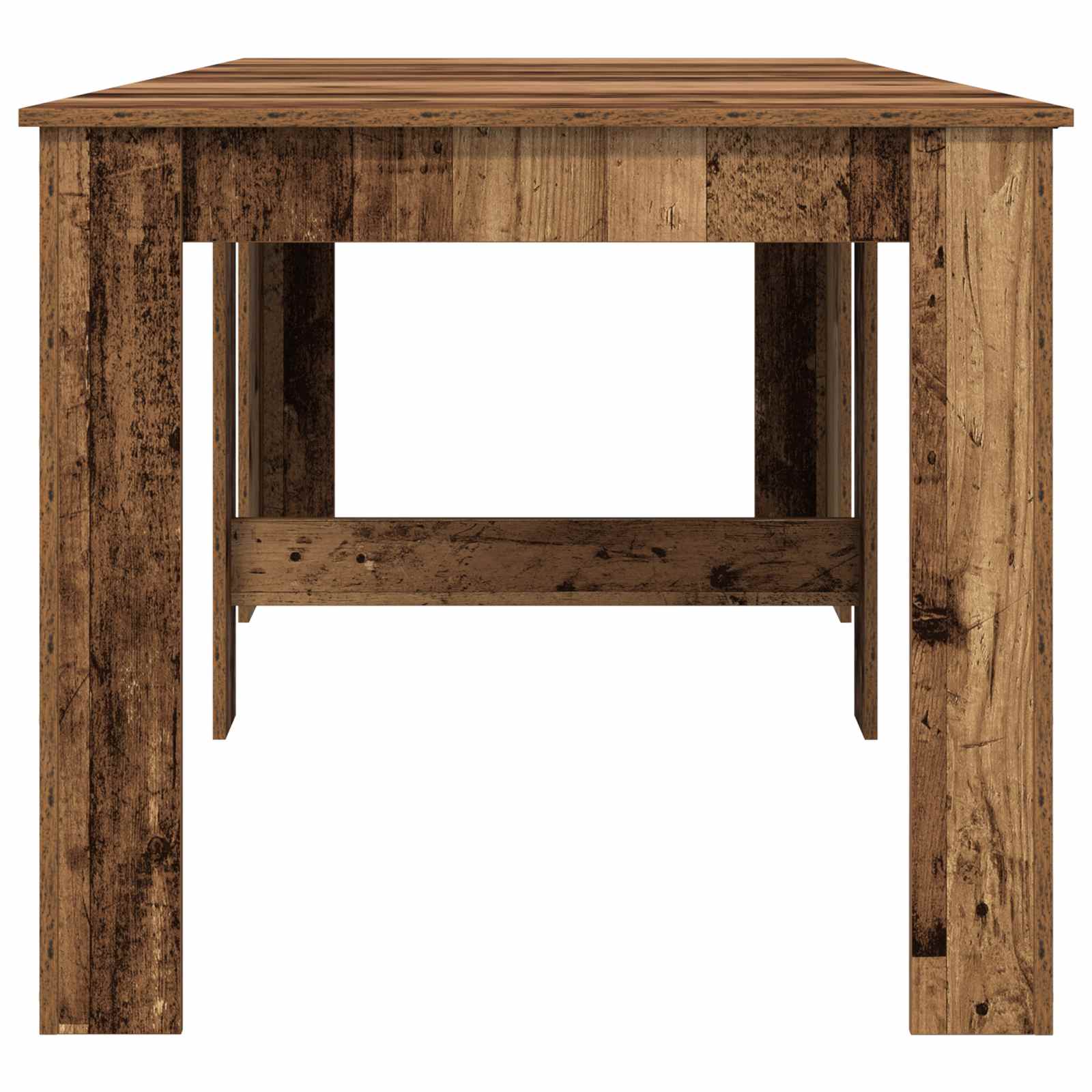 Esstisch 240 x 85 x 75 cm Holzwerkstoff Altholz Rechtwinklig