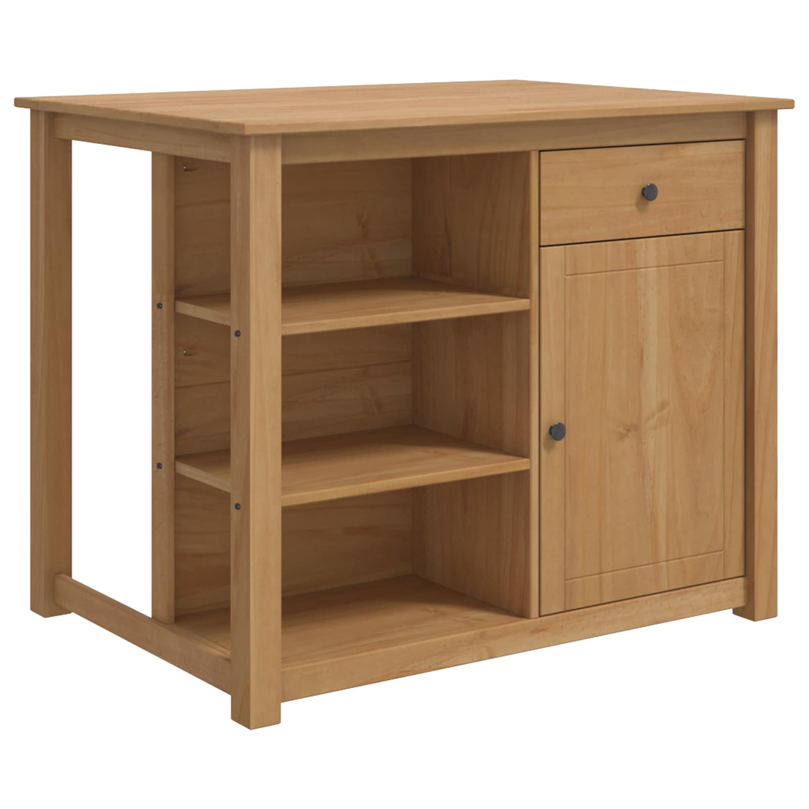 Küchentrolley mit Tür PANAMA 2 pcs Honigwachs 112 x 77 x 90 cm