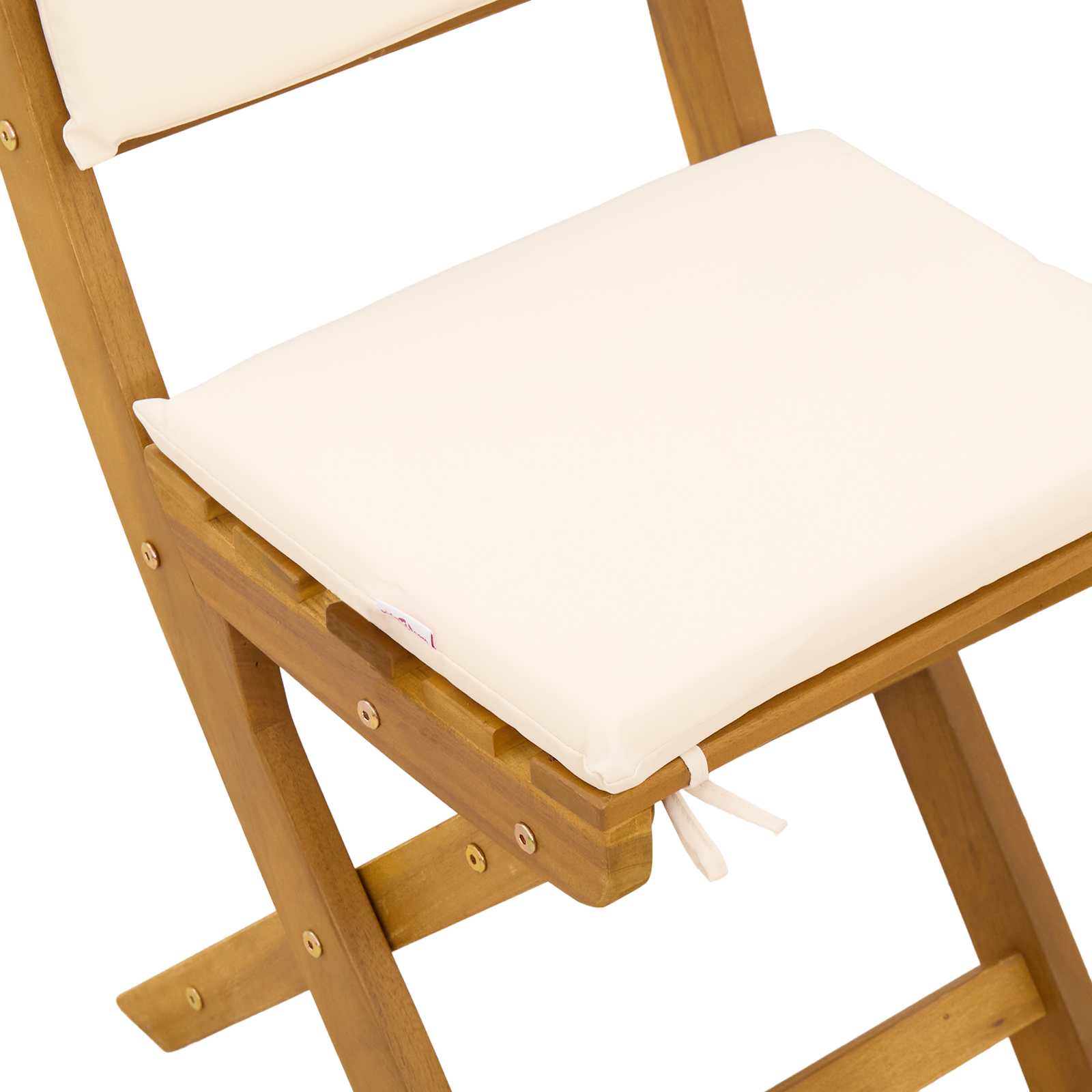 Außen Bistro-Stühle mit Kissen 6 pcs Cremeweiß 38 x 46 x 85 cm