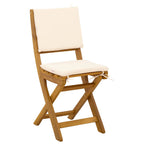 Außen Bistro-Stühle mit Kissen 8 pcs Cremeweiß 38 x 46 x 85 cm