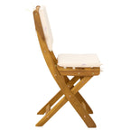 Außen Bistro-Stühle mit Kissen 8 pcs Cremeweiß 38 x 46 x 85 cm