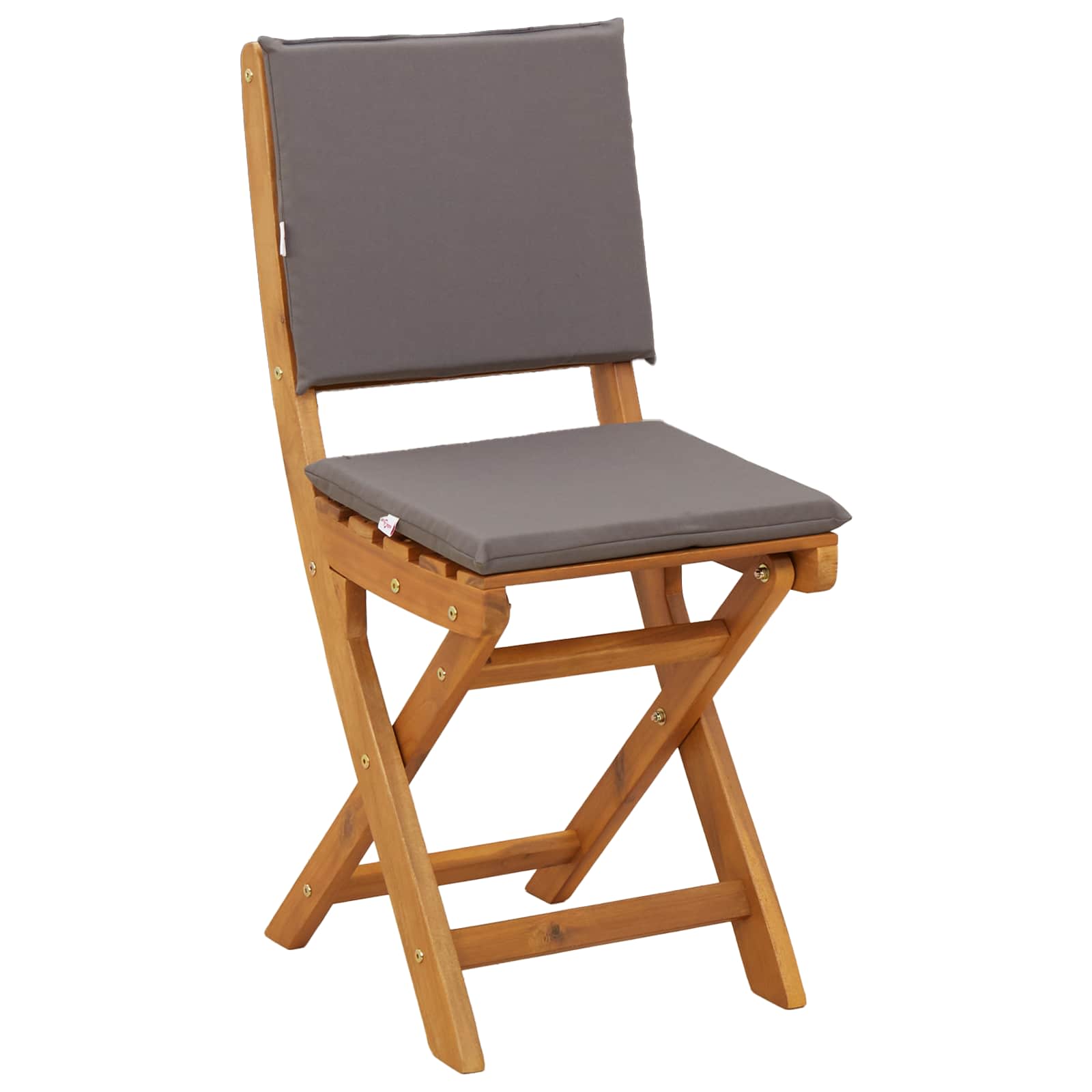 Außen Bistro-Stühle mit Kissen 6 pcs Dunkelgrau 38 x 46 x 85 cm