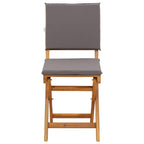 Außen Bistro-Stühle mit Kissen 6 pcs Dunkelgrau 38 x 46 x 85 cm