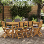Außen Bistro-Stühle mit Kissen 8 pcs Dunkelgrau 38 x 46 x 85 cm