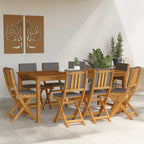 Außen Bistro-Stühle mit Kissen 8 pcs Dunkelgrau 38 x 46 x 85 cm
