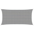 Sonnensegel Anthrazit und Weiß 2,5 x 4,5 m HDPE