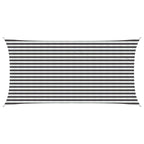 Sonnensegel Anthrazit und Weiß 2,5 x 4,5 m HDPE