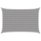 Sonnensegel Anthrazit und Weiß 3 x 4,5 m HDPE