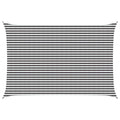 Sonnensegel Anthrazit und Weiß 4 x 6 m HDPE