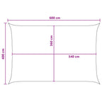 Sonnensegel Anthrazit und Weiß 4 x 6 m HDPE