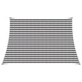 Sonnensegel Anthrazit und Weiß 4 / 5 x 3 m HDPE