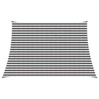 Sonnensegel Anthrazit und Weiß 4 / 5 x 3 m HDPE