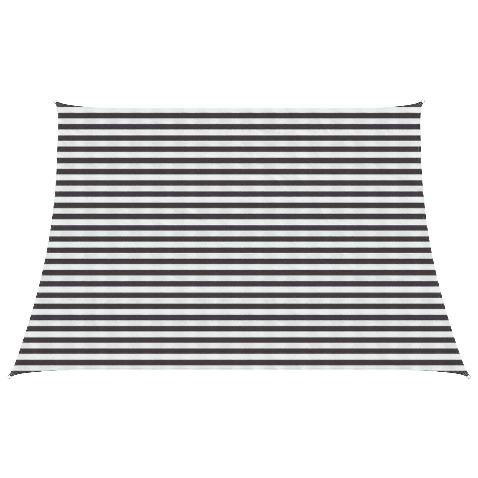 Sonnensegel Anthrazit und Weiß 4 / 5 x 3 m HDPE