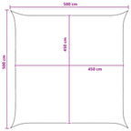 Sonnensegel Gelb und Weiß 5 x 5 m HDPE