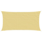 Sonnensegel Gelb und Weiß 2,5 x 4,5 m HDPE