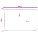 Sonnensegel Gelb und Weiß 4 x 5 m HDPE