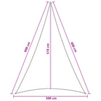 Sonnensegel 5 x 6 x 6 m HDPE