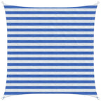 Sonnensegel Blau und Weiß 2 x 2 m HDPE