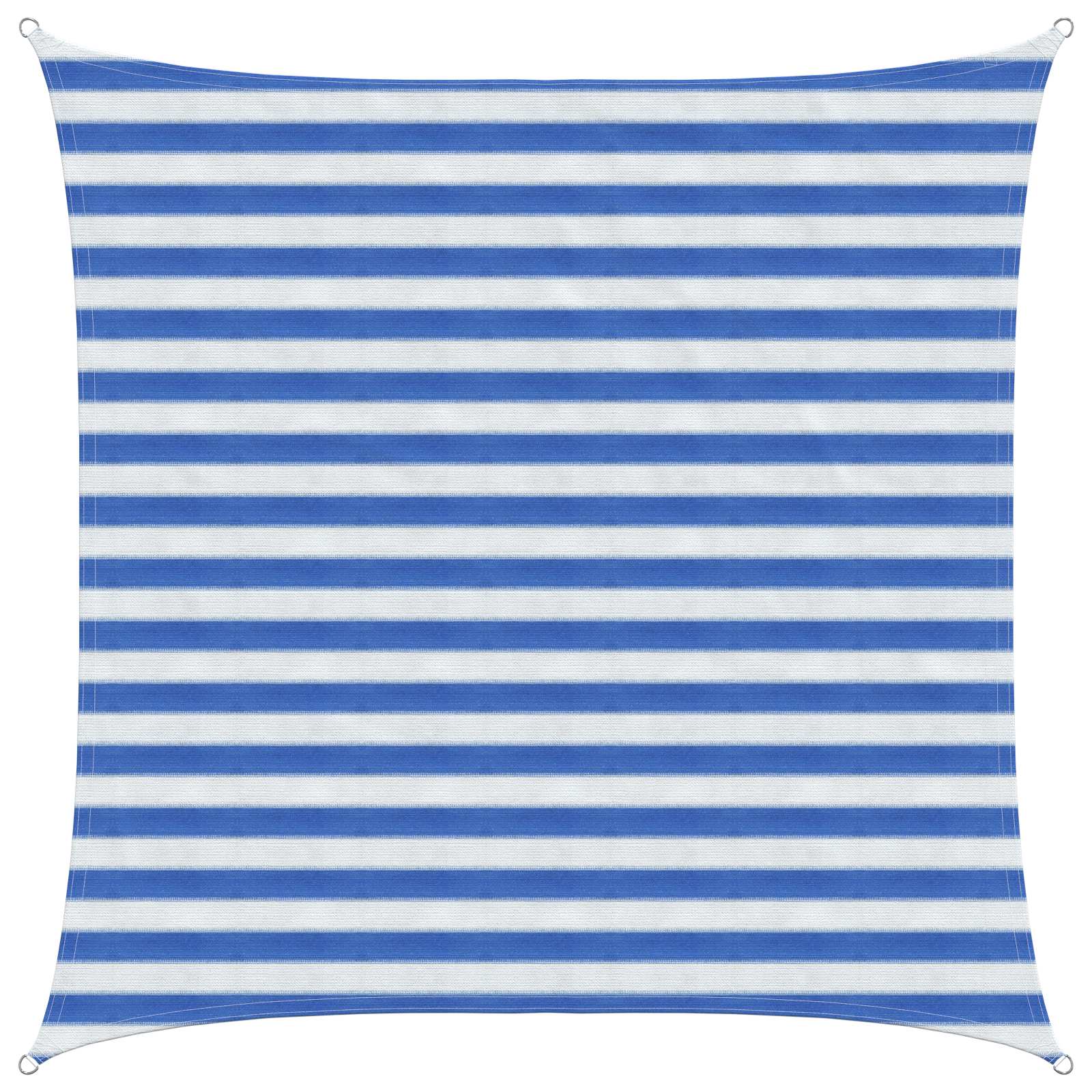Sonnensegel Blau und Weiß 2 x 2 m HDPE