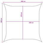 Sonnensegel Blau und Weiß 3 x 3 m HDPE