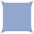 Sonnensegel Blau und Weiß 3,6 x 3,6 m HDPE
