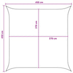 Sonnensegel Blau und Weiß 4,5 x 4,5 m HDPE