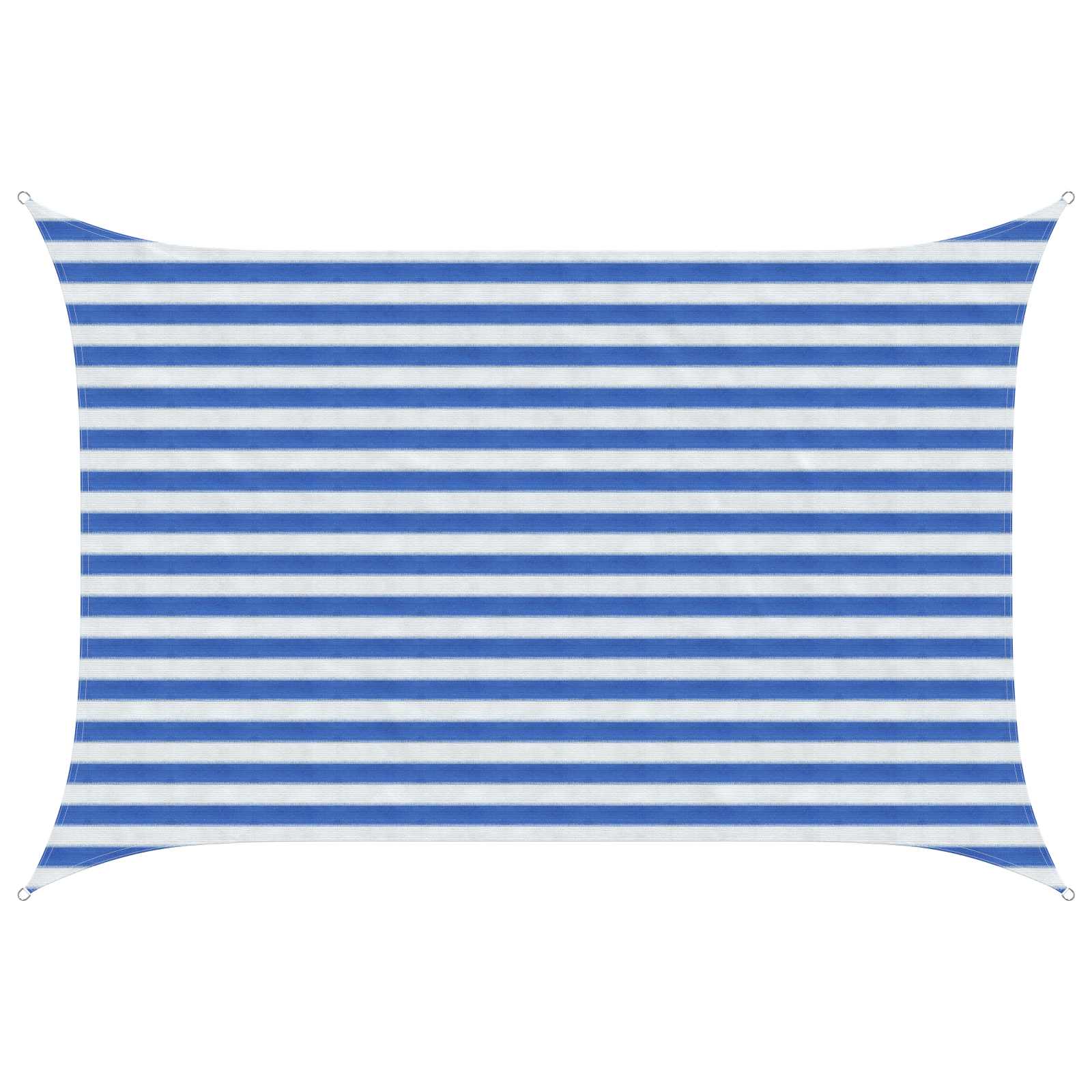 Sonnensegel Blau und Weiß 2 x 3 m HDPE