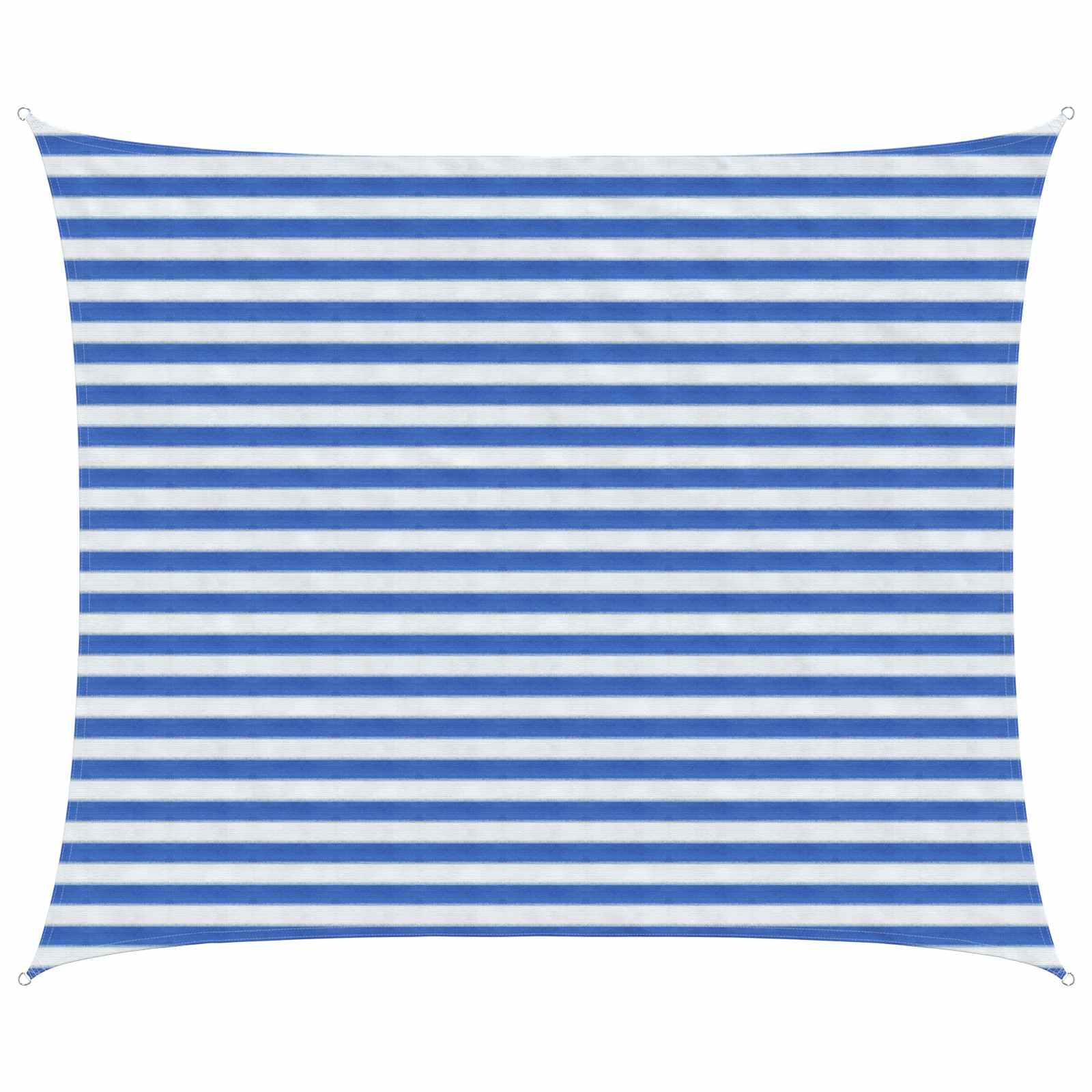 Sonnensegel Blau und Weiß 2,5 x 3 m HDPE