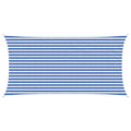 Sonnensegel Blau und Weiß 2,5 x 5 m HDPE