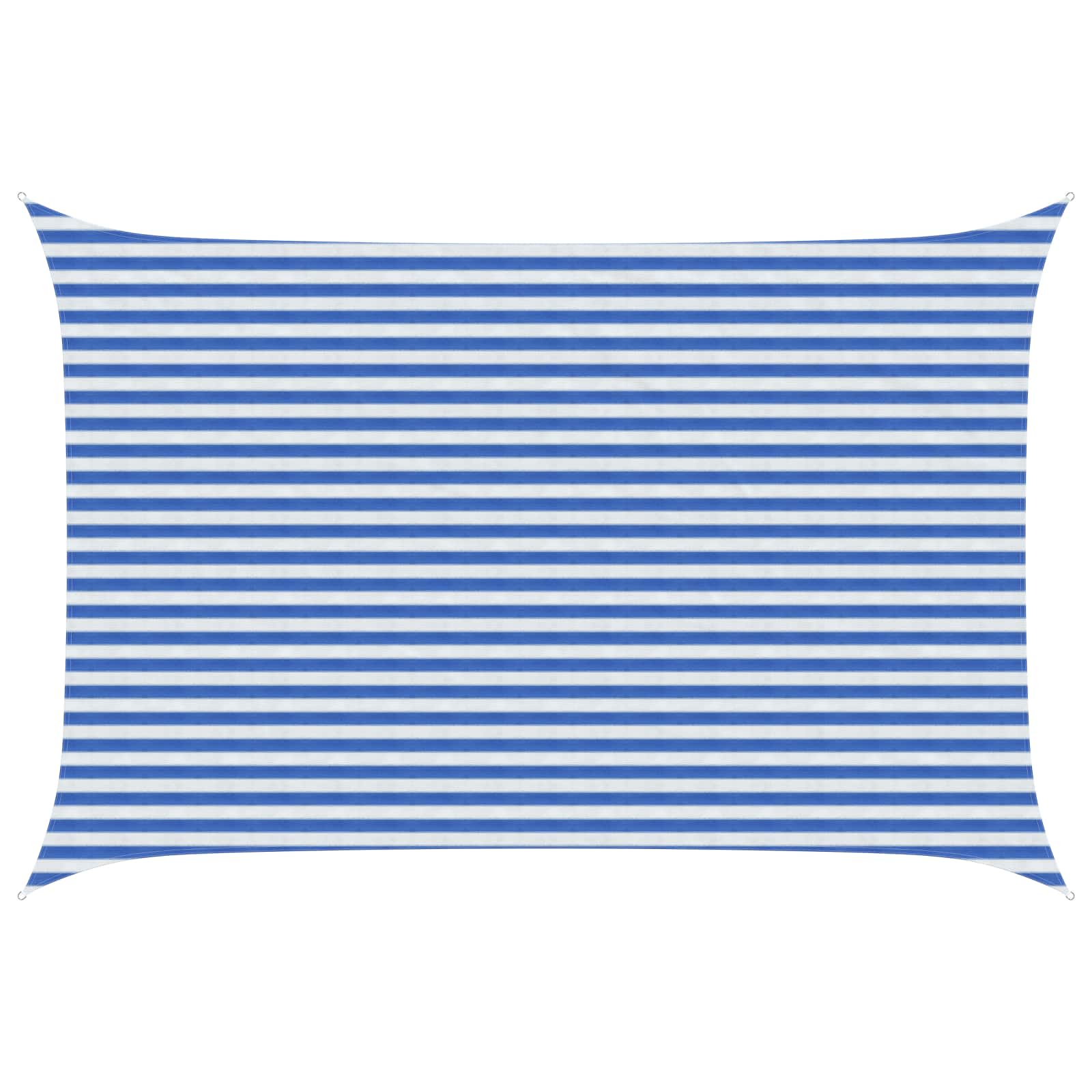 Sonnensegel Blau und Weiß 3 x 4 m HDPE
