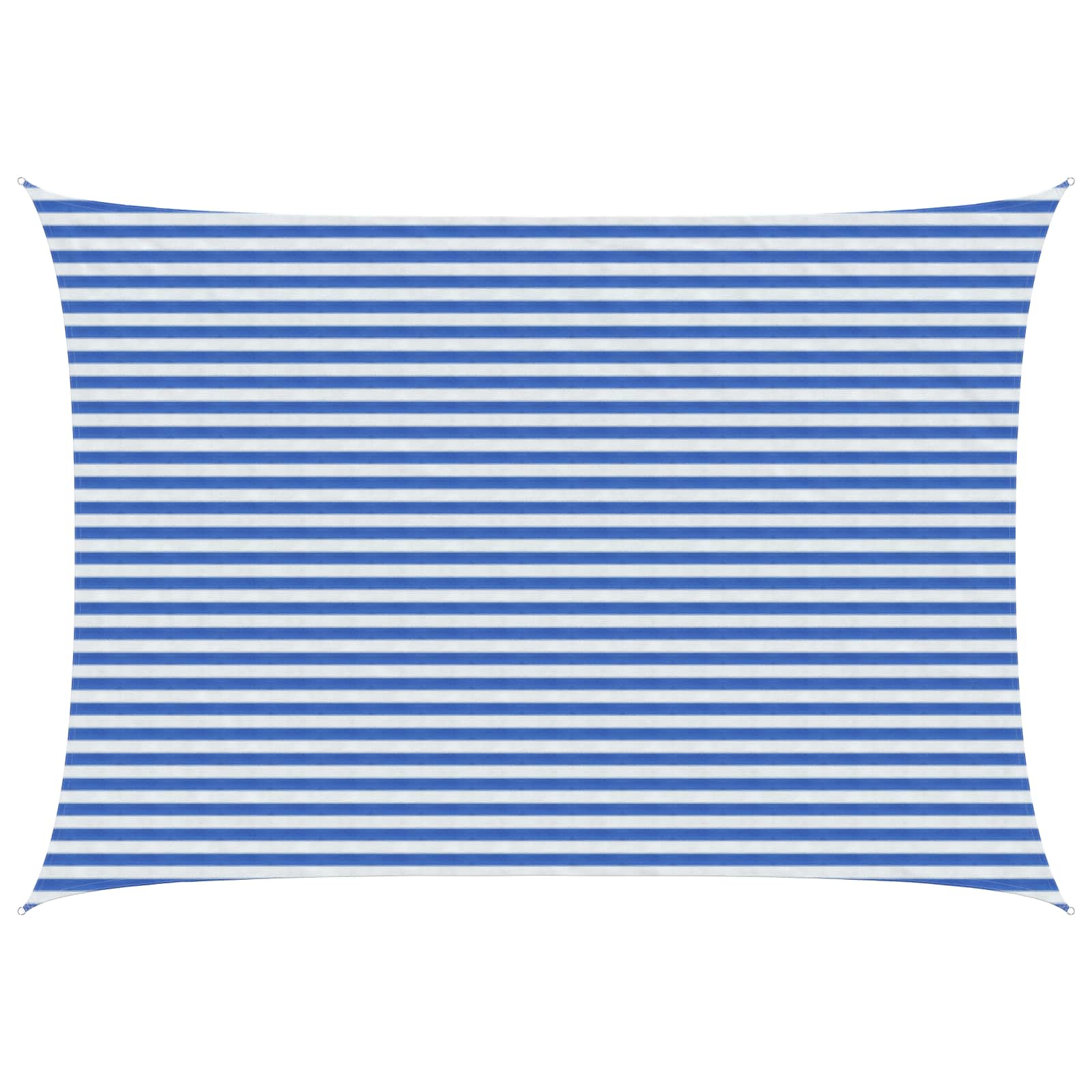 Sonnensegel Blau und Weiß 3 x 6 m HDPE