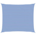 Sonnensegel Blau und Weiß 6 x 7 m HDPE