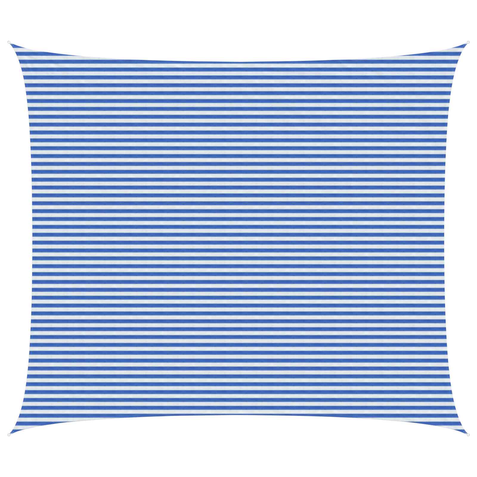 Sonnensegel Blau und Weiß 6 x 8 m HDPE