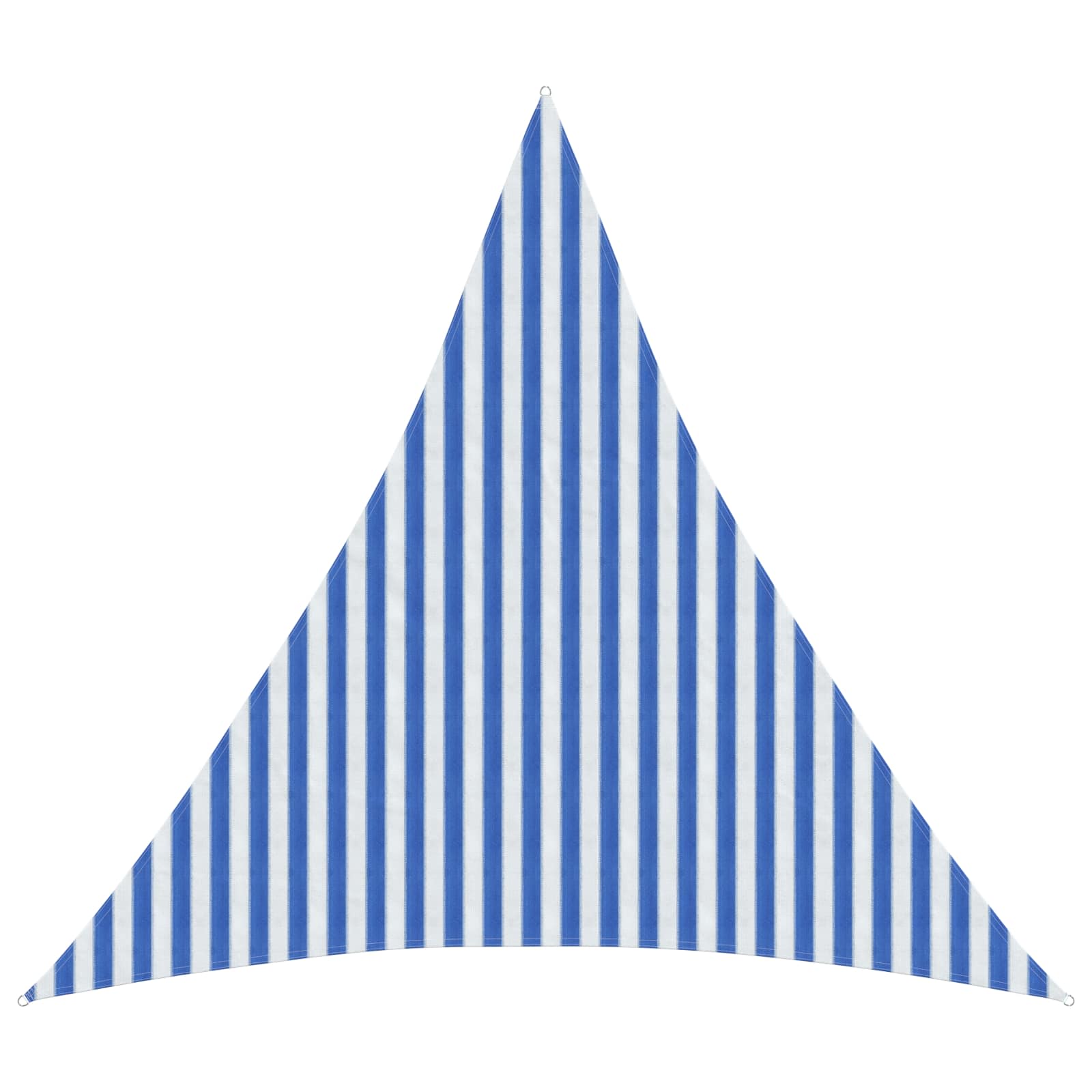 Sonnensegel Blau und Weiß 3,6 x 3,6 x 3,6 m HDPE