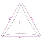 Sonnensegel Blau und Weiß 3,6 x 3,6 x 3,6 m HDPE