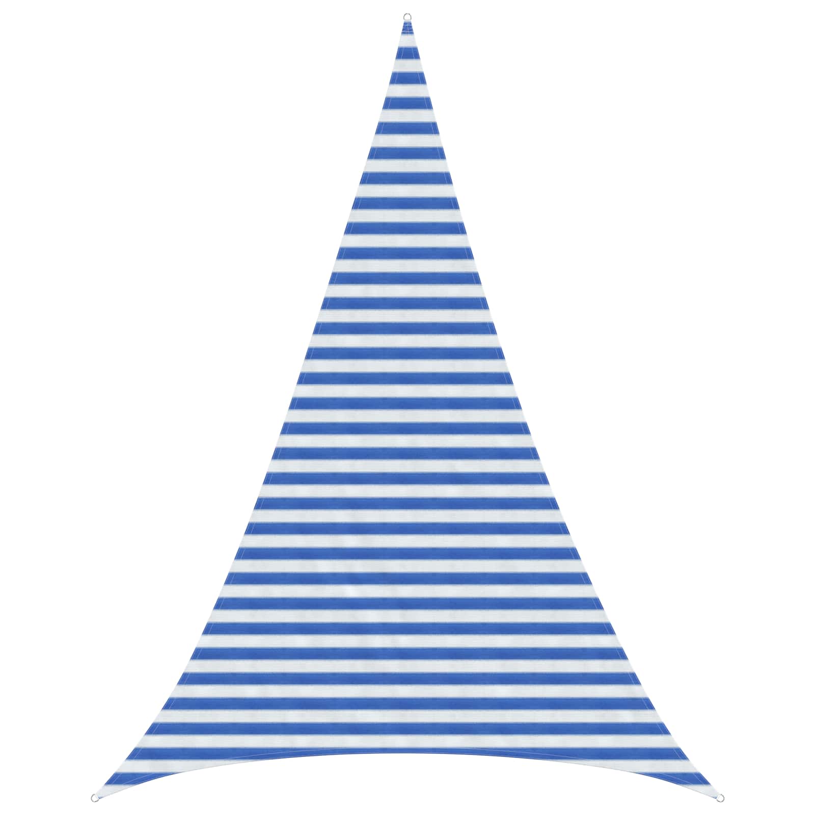 Sonnensegel Blau und Weiß 3 x 4 x 4 m HDPE