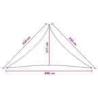 Sonnensegel 3,5 x 3,5 x 4,9 m HDPE