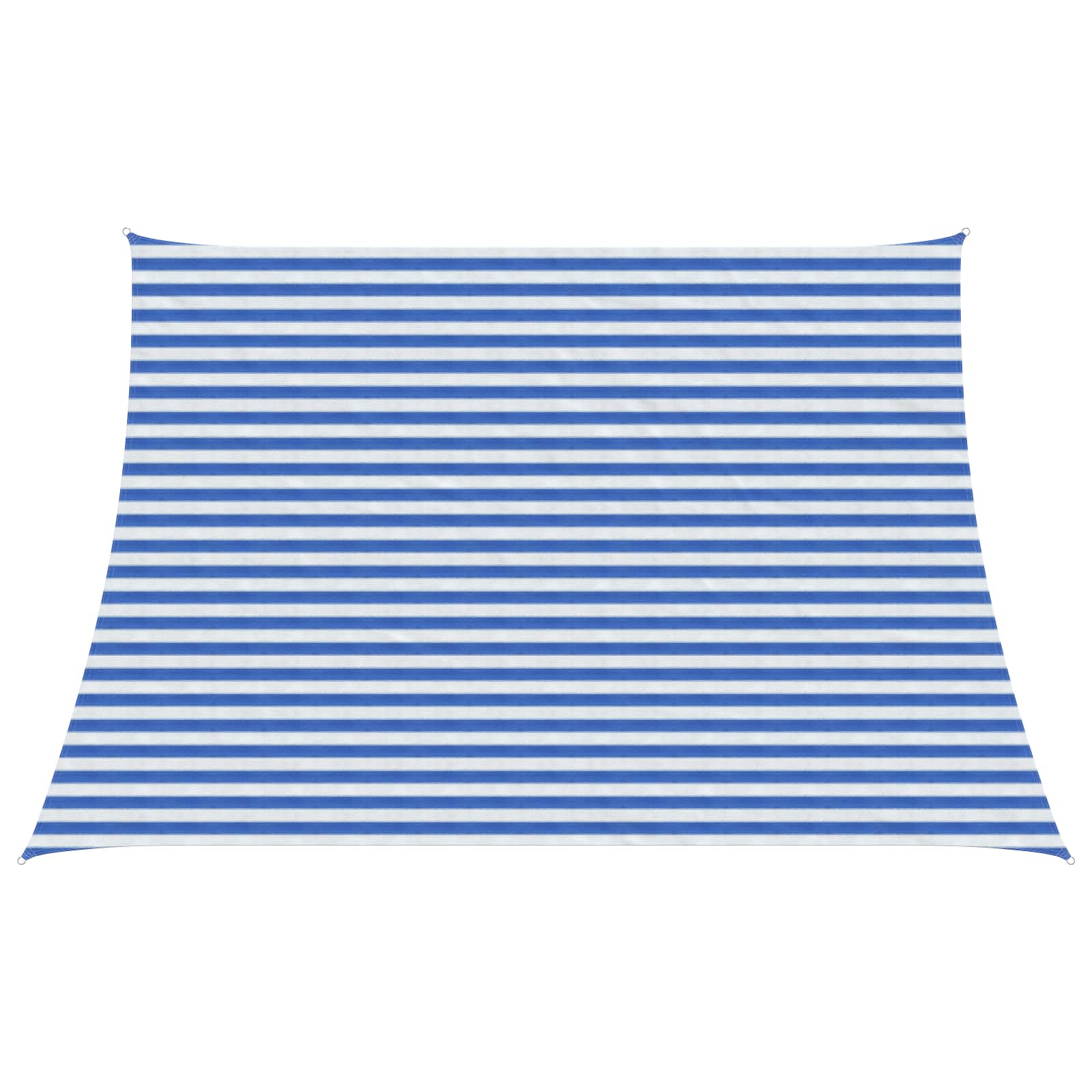 Sonnensegel Blau und Weiß 4 / 5 x 3 m HDPE