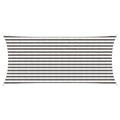 Sonnensegel Hellgrau und Weiß 2 x 4 m HDPE