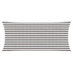 Sonnensegel Hellgrau und Weiß 2 x 4 m HDPE