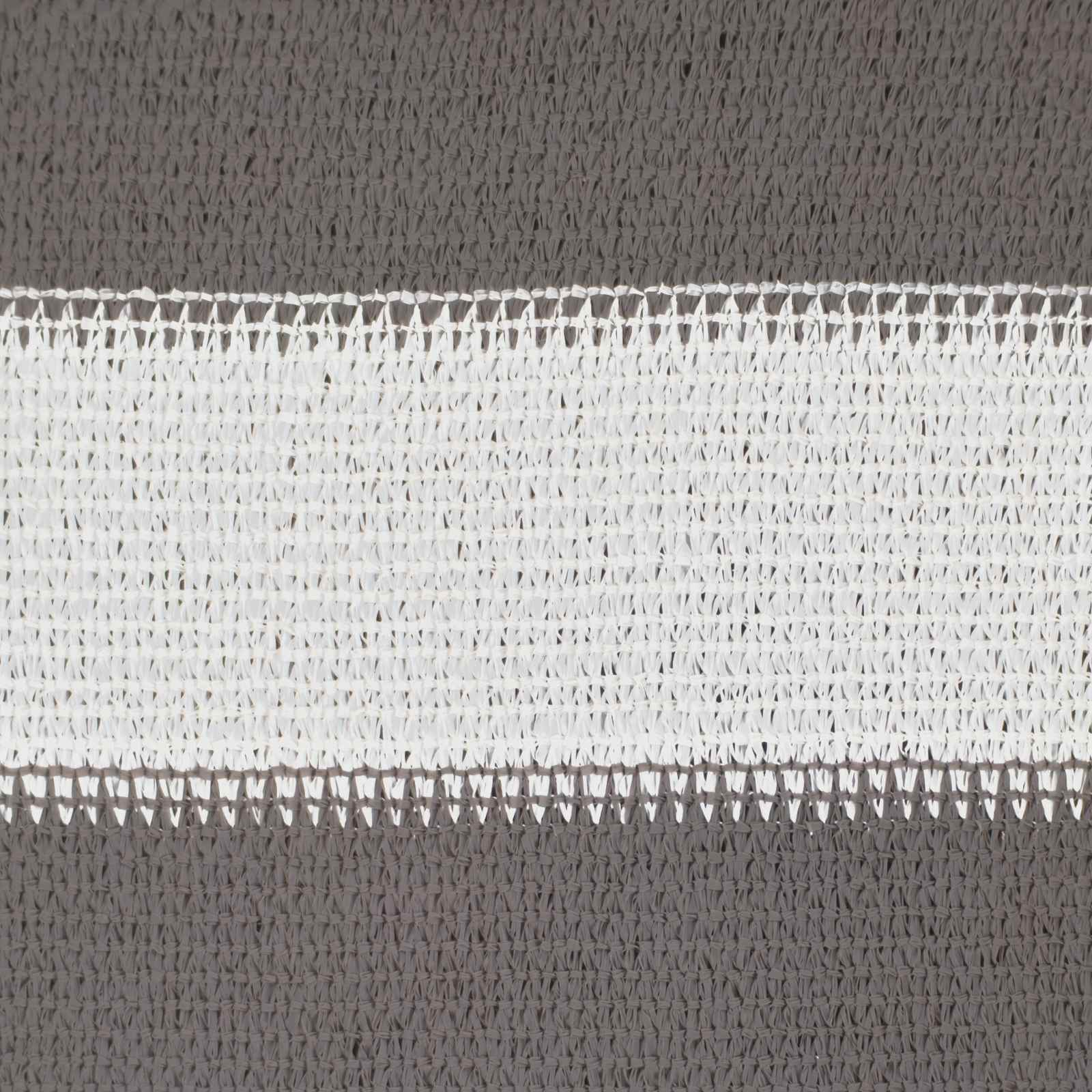 Sonnensegel Hellgrau und Weiß 3 x 4,5 m HDPE
