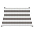 Sonnensegel Hellgrau und Weiß 4 / 5 x 3 m HDPE